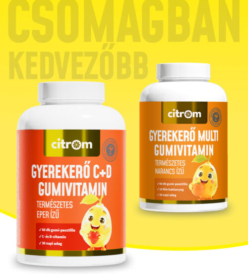 Gyerekerő C+D gumivitamin + Gyerekerő Multi gumivitamin