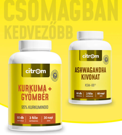 Kurkuma+Gyömbér + Ashwagandha kivonat